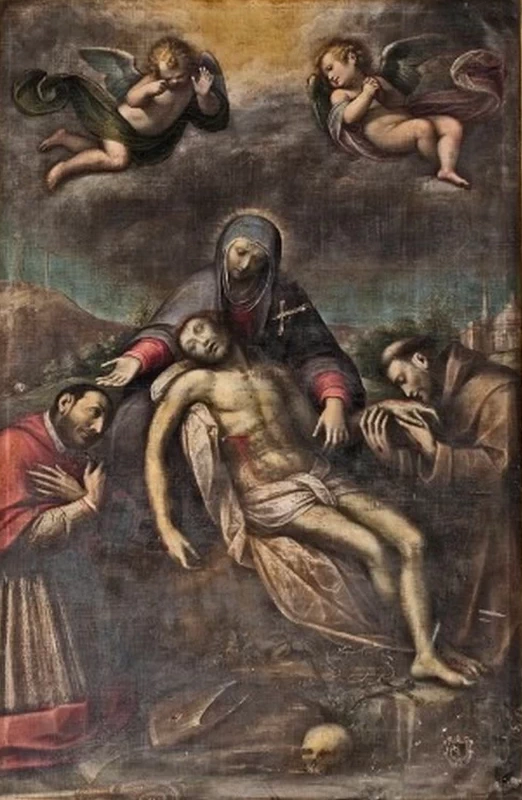  16-Orsola Caccia-Cristo deposto dalla Croce con Madonna e Santi 